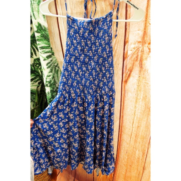 NWT American eagle floral halter neck mini dress
